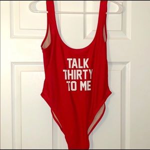Talk Thirty To Me Swimsuit